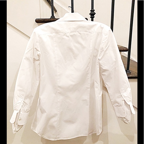 EUC Craig Taylor L/S White Tunic w/ Side Slits - Picture 4 of 5